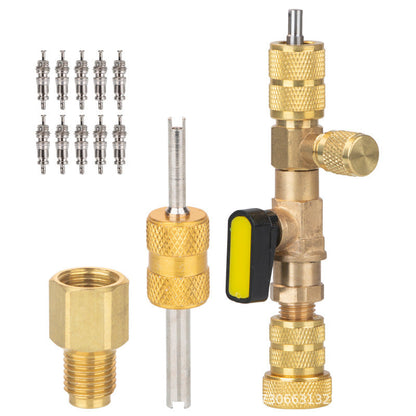 📢📢40% OFF !! ⏰AC Valve Core Removal Tool with SAE 1/4 & 5/16 Port