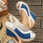 📢📢30% OFF !! ⏰Women's Casual Peep-Toe Wedge Sandals
