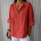 📢📢30% OFF !! ⏰Women's Loose Fashion Button Top – Relaxed Fit, Breathable Fabric & Timeless Design for Everyday Wear ✨