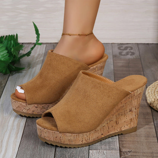 📢📢30% OFF !! ⏰Women's Casual Peep-Toe Wedge Sandals