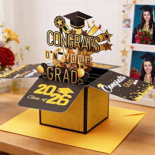 3D Pop-Up Graduation Card for 2026