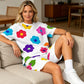 Unisex Floral Print T-Shirt and Shorts Set