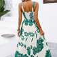 📢📢30% OFF !! ⏰Women's Floral Print Spaghetti Strap Dress🌿👗