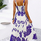 📢📢30% OFF !! ⏰Women's Floral Print Spaghetti Strap Dress🌿👗