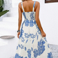 📢📢30% OFF !! ⏰Women's Floral Print Spaghetti Strap Dress🌿👗