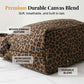 👜 30% OFF NOW! 🐆 Leopard Print Canvas Shoulder Bag – Chic & Spacious ✨
