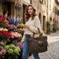 👜 30% OFF NOW! 🐆 Leopard Print Canvas Shoulder Bag – Chic & Spacious ✨