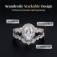📢📢30% OFF !! ⏰Pear-Shaped Teardrop Engagement Ring Set
