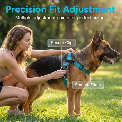 📢📢30% OFF !! ⏰🐶 Easy On-Off Padded Dog Harness – No-Pull, Breathable & Safe ✨