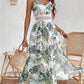 📢📢30% OFF !! ⏰Women’s Floral Print High Slit Spaghetti Strap Flowy Dress