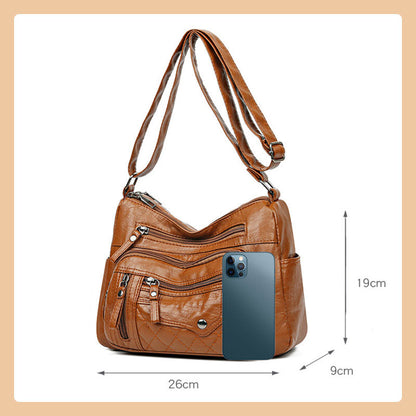 📢📢40% OFF !! ⏰Women's Simple Multi-Pocket Shoulder Bag