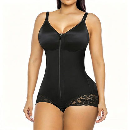 📢📢30% OFF !! ⏰ Women's Zip-Up Shapewear Bodysuit – Instant 360° Tummy Control & Lift 🩱