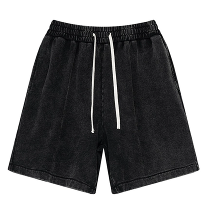 Men's Vintage Washed Cotton Blend Shorts