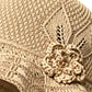 📢📢40% OFF !! ⏰Women's Crochet Bucket Hat with Flower Accent