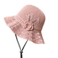 📢📢40% OFF !! ⏰Women's Crochet Bucket Hat with Flower Accent