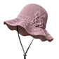 📢📢40% OFF !! ⏰Women's Crochet Bucket Hat with Flower Accent
