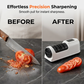 📢📢40% OFF !! ⏰3-Stage Electric & Manual Knife Sharpener – Fast Polishing, Dual Mode & Labor-Saving Kitchen Design 🔪