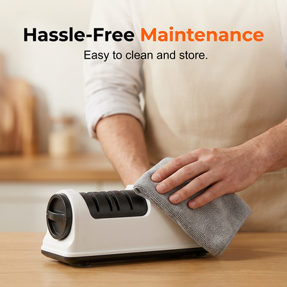 📢📢40% OFF !! ⏰3-Stage Electric & Manual Knife Sharpener – Fast Polishing, Dual Mode & Labor-Saving Kitchen Design 🔪