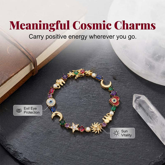 📢📢40% OFF !! ⏰Whimsical Celestial Charm Bracelet