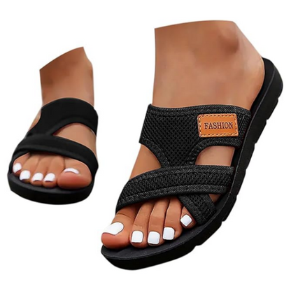 📢📢40% OFF !! ⏰Wide Feet Comfortable Open Toe Flat Sandals