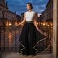 📢📢30% OFF !! ⏰ Women's Wide-Leg Pants – Flowy, Gold Trim, Elegant, Versatile 🍂