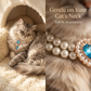 📢📢30% OFF !! ⏰Pet Pearl Necklace with Heart Gem Pendant