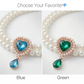 📢📢30% OFF !! ⏰Pet Pearl Necklace with Heart Gem Pendant