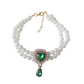 📢📢30% OFF !! ⏰Pet Pearl Necklace with Heart Gem Pendant