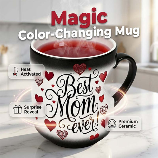 📢📢40% OFF !! ⏰Heat-Activated "Best Mom Ever" Color-Changing Mug