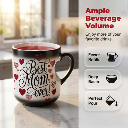 📢📢40% OFF !! ⏰Heat-Activated "Best Mom Ever" Color-Changing Mug