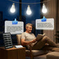 📢📢40% OFF !! ⏰Solar Powered LED Lighting System with 3 Bulbs