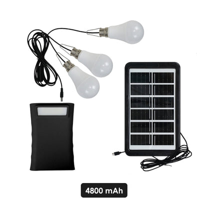 📢📢40% OFF !! ⏰Solar Powered LED Lighting System with 3 Bulbs