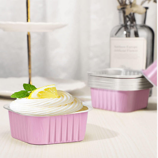 📢📢40% OFF !! ⏰10 PCS Disposable Aluminum Foil Baking Cups with Lids