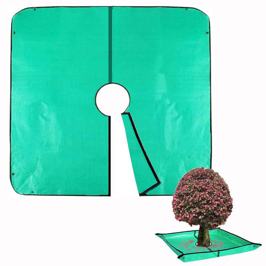 📢📢40% OFF !! ⏰78.7"X78.7" Landscape Tarp for Trimming with 12-inch Hole