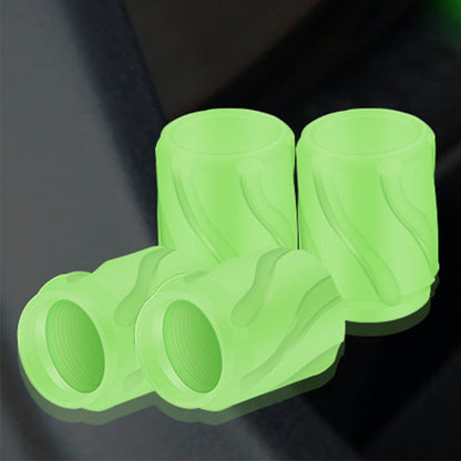 📢📢50% OFF !! ⏰🌟 2026 Sale — Over 57,500 Sold! 🚗 4PCS Glow-in-The-Dark Car Tire Valve Cap