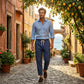 📢📢30% OFF !! ⏰Men's Striped Linen Blend Casual Pants