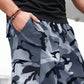 Men's Camo Cargo Shorts with Drawstring Waist