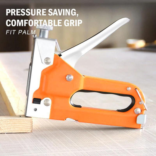 📢📢40% OFF !! ⏰3 In 1 Staple Nail Tool ✅ Adjustable Power & 600 Nails Included | Fast DIY Woodworking Fixes 🔥 -49% TODAY ONLY
