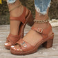 📢📢40% OFF !! ⏰Women's Chunky Heel Sandals