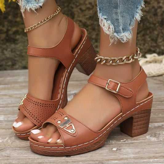 📢📢40% OFF !! ⏰Women's Chunky Heel Sandals