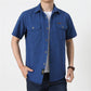 📢📢40% OFF !! ⏰Men's Casual Cotton Short-sleeved Shirt👔Comfortable & Breathable!
