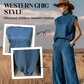 📢📢30% OFF !! ⏰Women's Sleeveless Mock-Neck Top & Tapered Pants Set