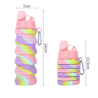 📢📢40% OFF !! ⏰5Collapsible Silicone Water Bottle