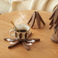 📢📢50% OFF !! ⏰Natural Wood Tree-Shaped Folding Coaster & Decoration Set