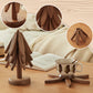 📢📢50% OFF !! ⏰Natural Wood Tree-Shaped Folding Coaster & Decoration Set
