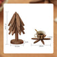 📢📢50% OFF !! ⏰Natural Wood Tree-Shaped Folding Coaster & Decoration Set