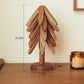 📢📢50% OFF !! ⏰Natural Wood Tree-Shaped Folding Coaster & Decoration Set