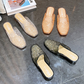 Square Toe Breathable Hollow-Out Slides