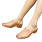 Square Toe Breathable Hollow-Out Slides