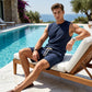 Men's Casual Sportswear Tank Top & Shorts Set